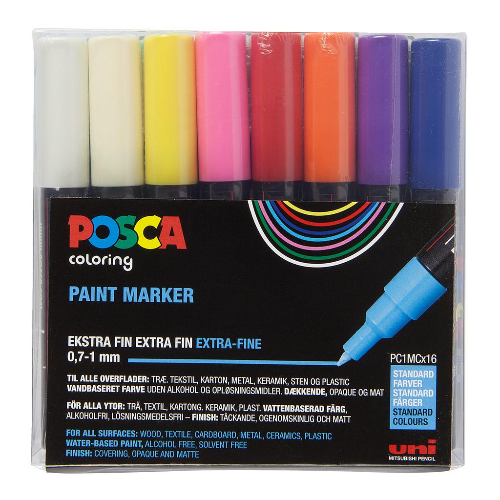 Posca PC-1M Extra Fine Silver Paint Marker