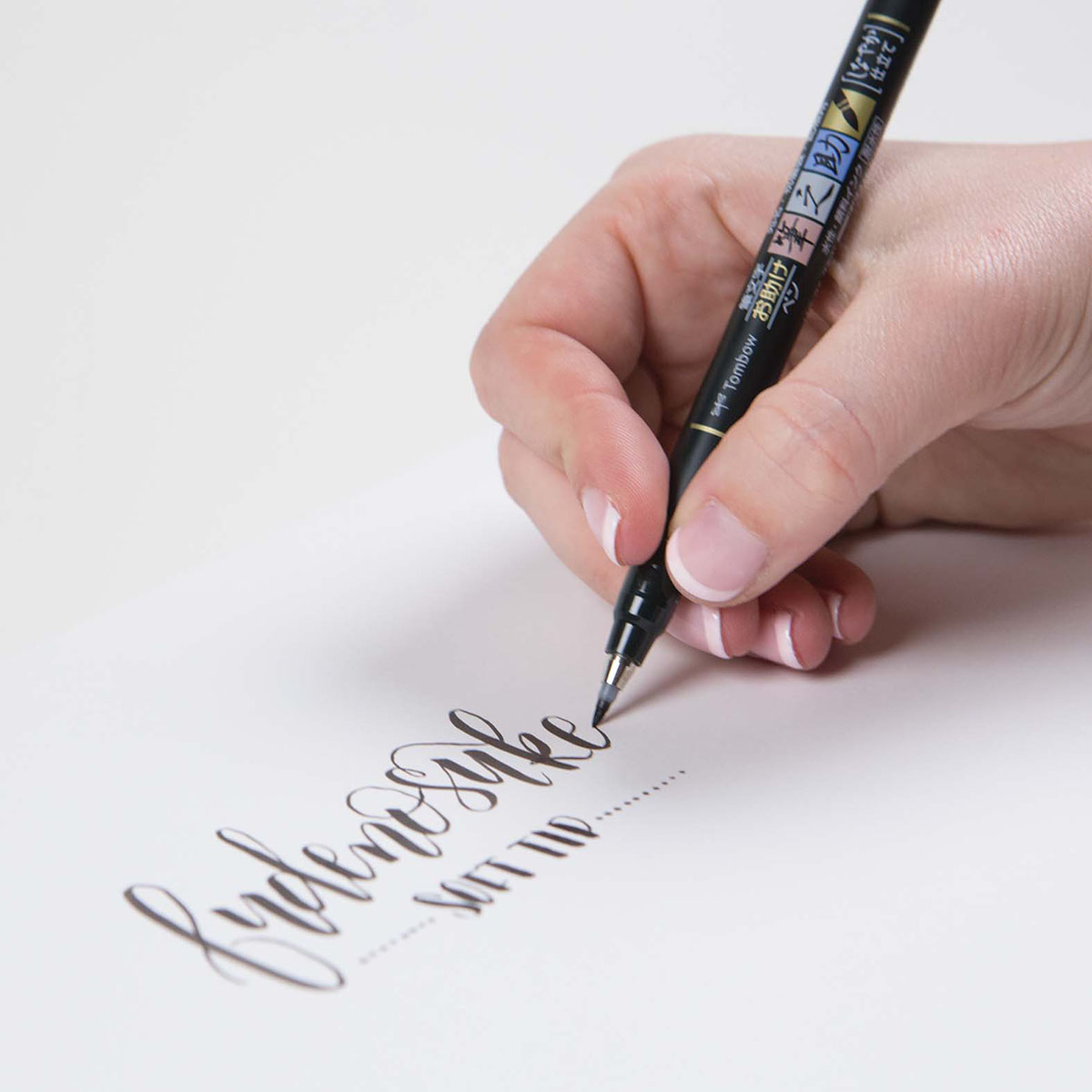 poeder club Klik Tombow Fudenosuke WS-BS Calligraphy Brush Pen, Soft | Markersnpens.com