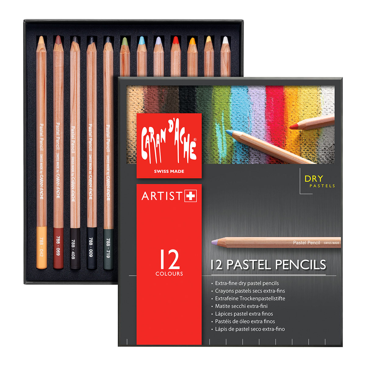 Pastel Colored Pencils - 12 Pastel