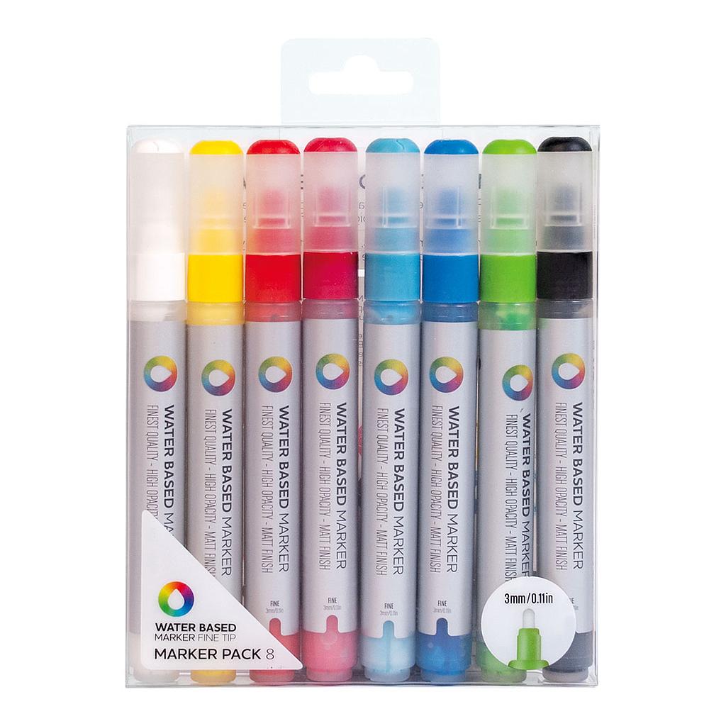 Sharpie Water-Based Metallic Paint Markers, Extra Fine, Assorted, 3/Pack