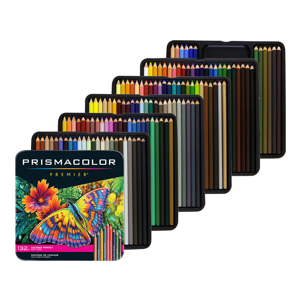  Prismacolor Premier Colored Pencils, Soft Core, 132 Pack &  Premier Colored Pencils, Art Supplies for Drawing, Sketching, Adult  Coloring